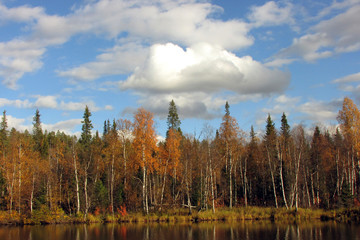 Autumn fishing on the Kola Peninsula.