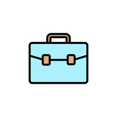 Briefcase icon isolated on white background. Briefcase vector icon