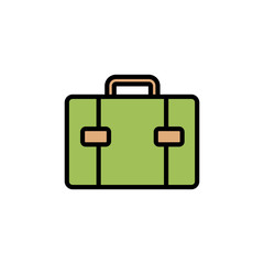 Briefcase icon isolated on white background. Briefcase vector icon