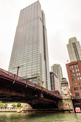 Chicago and its bridges connecting the city