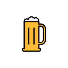 Beer icon isolated on white background. Beer Icon in trendy flat style