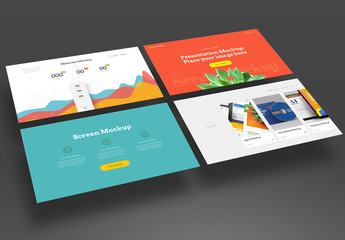 Presentation Showcase Perspective Mockup