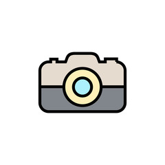Camera Icon isolated on white background. Camera symbol. Camera vector icon