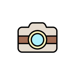 Camera Icon isolated on white background. Camera symbol. Camera vector icon