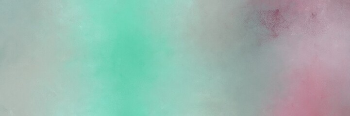 abstract painting background texture with ash gray, rosy brown and medium aqua marine colors and space for text or image. can be used as horizontal header or banner orientation