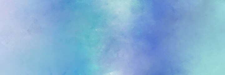 vintage abstract painted background with sky blue and light steel blue colors and space for text or image. can be used as header or banner