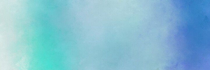 abstract painting background graphic with sky blue, steel blue and light gray colors and space for text or image. can be used as header or banner