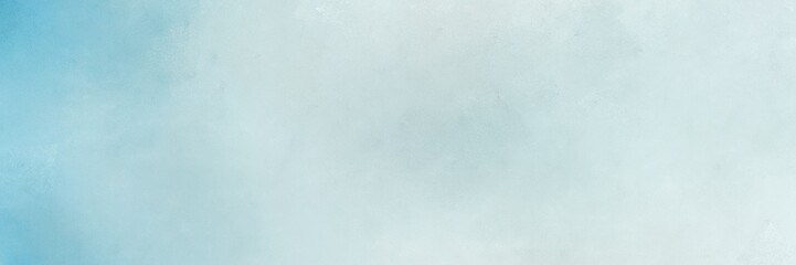 vintage abstract painted background with light gray, sky blue and light blue colors and space for text or image. can be used as horizontal background graphic