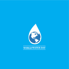 World Water Day Campaign. Suitable for Greeting Card and Poster