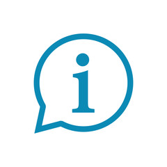 Information icon isolated on white background. Info sign. About us