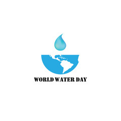 Obraz premium World Water Day Campaign. Suitable for Greeting Card and Poster