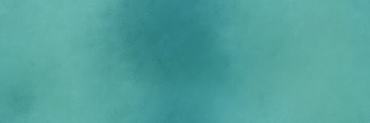 Fototapeta na wymiar cadet blue and teal blue color background with space for text or image. vintage texture, distressed old textured painted design. can be used as horizontal header or banner orientation