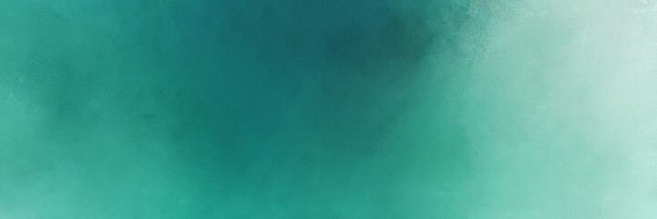 teal blue and pastel blue colored vintage abstract painted background with space for text or image. can be used as header or banner