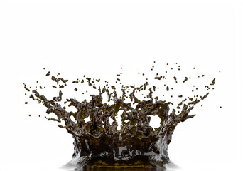 splash, explosion of liquid similar to coffee or cola