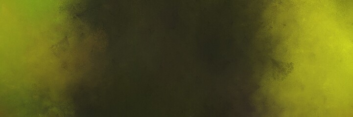 very dark green, yellow green and olive drab color background with space for text or image. vintage texture, distressed old textured painted design. can be used as horizontal background graphic