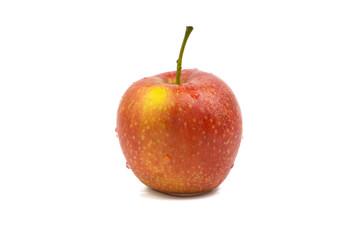 Apple fruit on white background. Selective focus