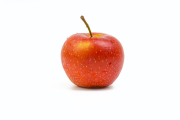 Apple fruit on white background. Selective focus