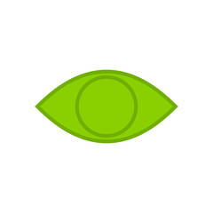 Eye icon isolated on white background. Look and Vision icon. Eye vector icon