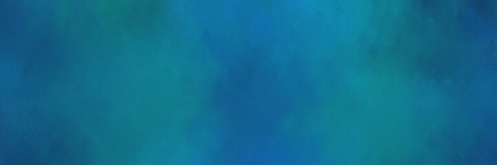 abstract painting background texture with teal and teal green colors and space for text or image. can be used as horizontal background graphic