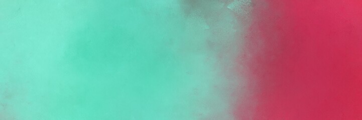 old color brushed vintage texture with medium aqua marine and moderate red colors. distressed old textured background with space for text or image. can be used as horizontal header or banner
