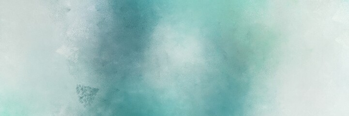 abstract painting background graphic with pastel blue, blue chill and cadet blue colors and space for text or image. can be used as horizontal header or banner orientation