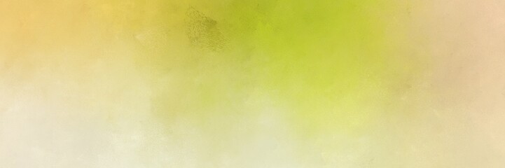 abstract painting background graphic with khaki, yellow green and bisque colors and space for text or image. can be used as horizontal background graphic