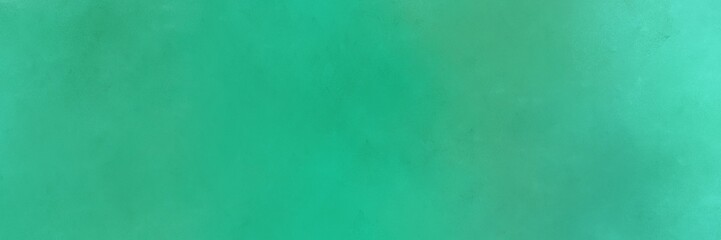 Fototapeta na wymiar abstract painting background graphic with medium sea green and medium turquoise colors and space for text or image. can be used as horizontal background texture