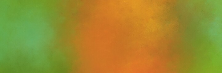 Obraz premium olive drab, bronze and moderate green color background with space for text or image. vintage texture, distressed old textured painted design. can be used as horizontal background graphic