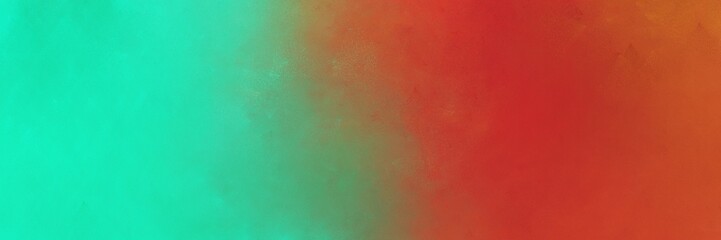 abstract painting background texture with medium spring green, sienna and medium sea green colors and space for text or image. can be used as header or banner