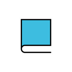 Library icon isolated on white background. Book icon vector