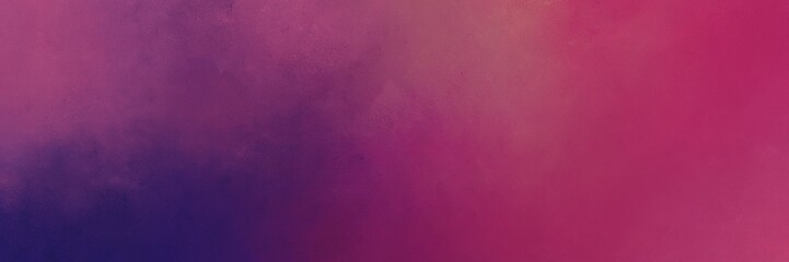 dark moderate pink and very dark violet colored vintage abstract painted background with space for text or image. can be used as horizontal background texture