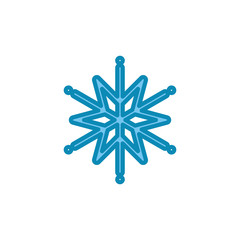 Snowflake icon isolated on white background. snow icon vector. Symbol of winter, frozen