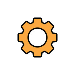 Setting Icon isolated on white background. Setting vector icon. Cog Settings Icon Symbol. Gear