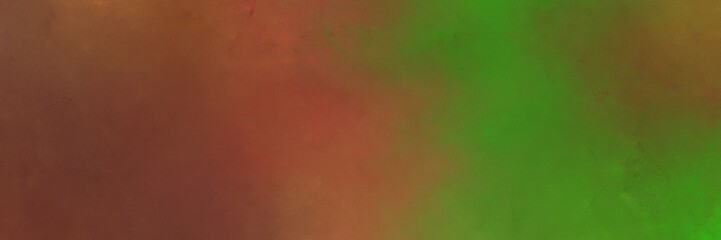 brown and dark green color background with space for text or image. vintage texture, distressed old textured painted design. can be used as horizontal header or banner orientation