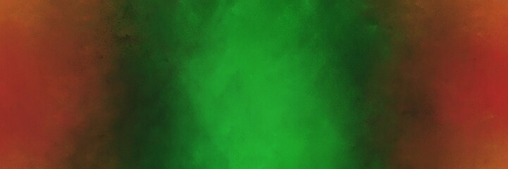 very dark green and sienna colored vintage abstract painted background with space for text or image. can be used as header or banner