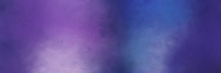 vintage abstract painted background with dark slate blue, light pastel purple and slate blue colors and space for text or image. can be used as horizontal background texture