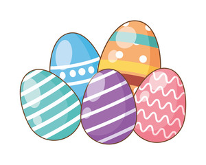 eggs painted easter decoration icons