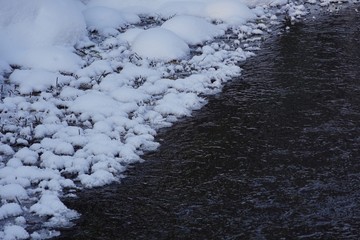 雪と湖（フィンランド）