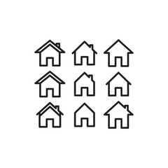 house icon in trendy flat style