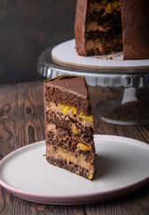 piece of chocolate cake