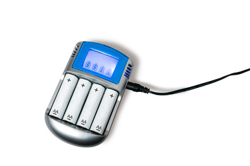 A rechargeable batteries in the charger