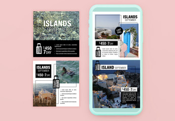 Black and White Social Media Post Layout Set