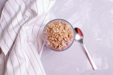 Organic Granola Cereal with oats, flax, almond, and sunflower seeds