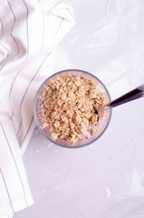 Organic Granola Cereal with oats, flax, almond, and sunflower seeds