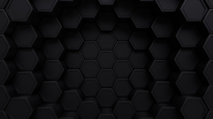 Dark space with hexagon pattern2