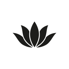 Fototapeta na wymiar lotus vector icon, flower icon in trendy flat design 
