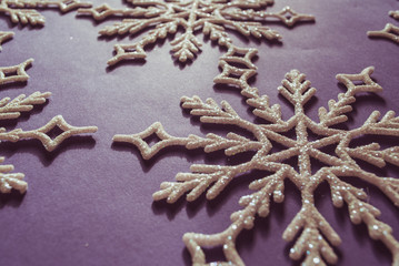 snowflakes winter. Christmas tree decorations. background