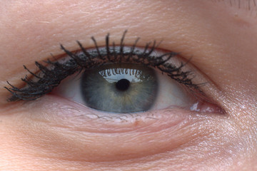 beautiful eye of the young girl