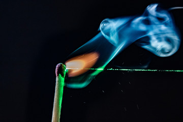 ray of the lazer lights match