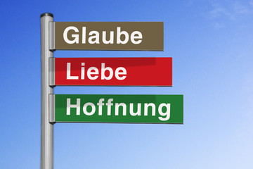 Die drei christlichen Tugende